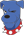 Blue Dog Icon